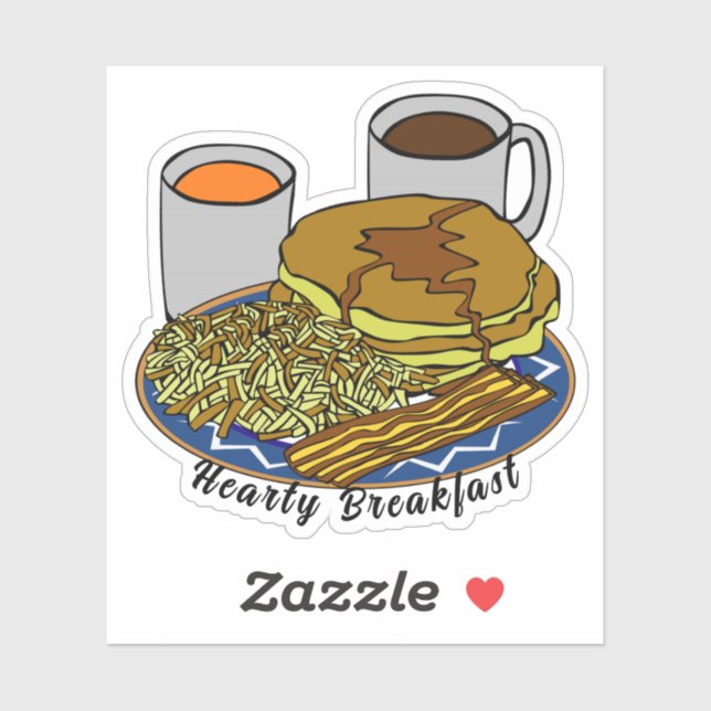 Tag des besseren Frühstück Aufkleber (Blatt)
