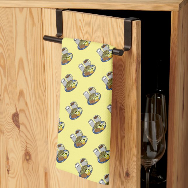 Tag des besseren Frühstück Geschirrtuch (Drittel gefaltet)