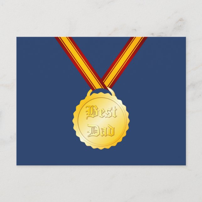 Tag des besten Vaters Postkarte (Vorderseite)