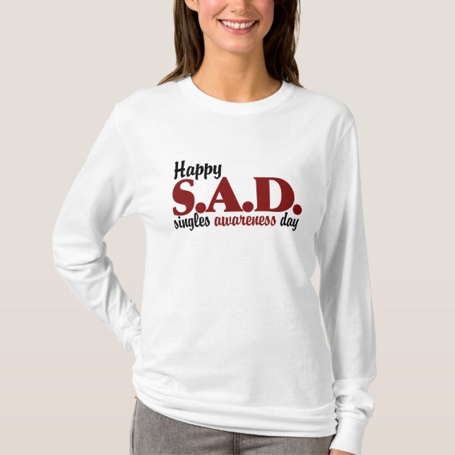 Tag des Bewusstseins der SAD-Single T-Shirt (Vorderseite)