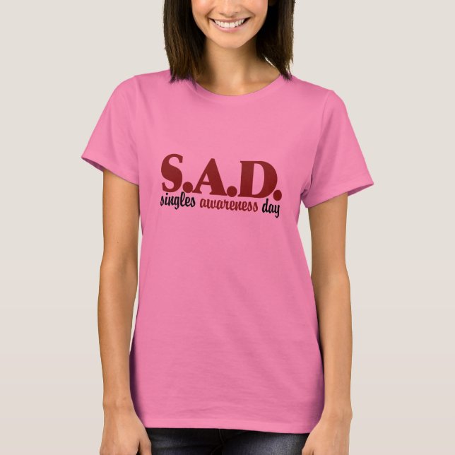 Tag des Bewusstseins der SAD-Single T-Shirt (Vorderseite)