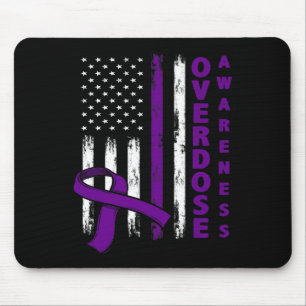 Tag des Bewusstseins US-amerikanische Flagge Überd Mousepad
