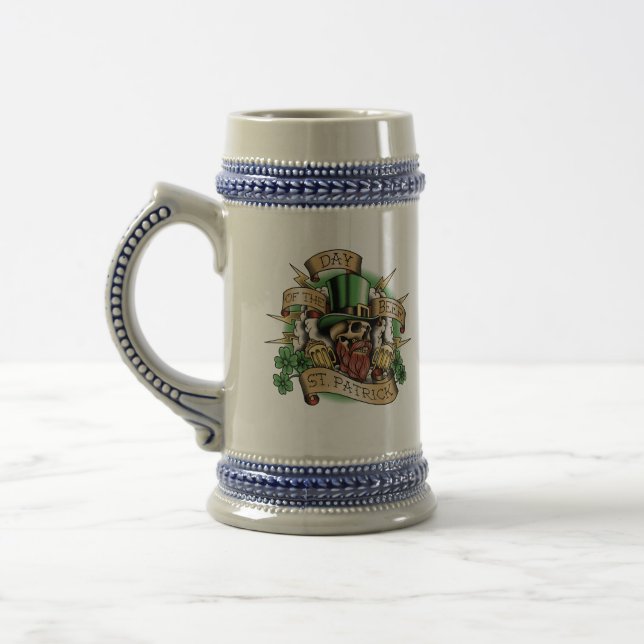 Tag des Bier St. Patrick Bierglas (Links)