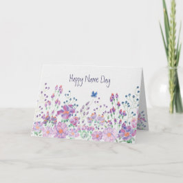 Tag des Blumennamens Karte