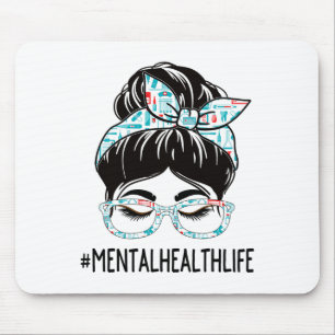 Tag des Dankes an die Frauen - Messy Bun für W Mousepad