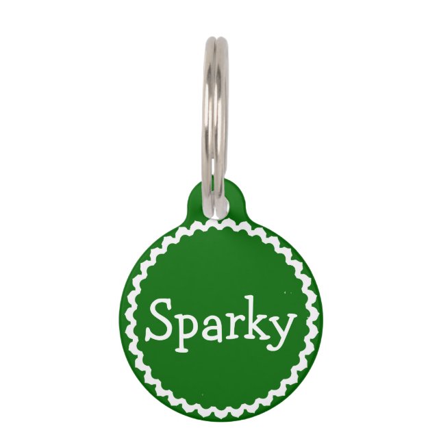 Tag des Dog-Designs Tiernamensmarke (Vorderseite)