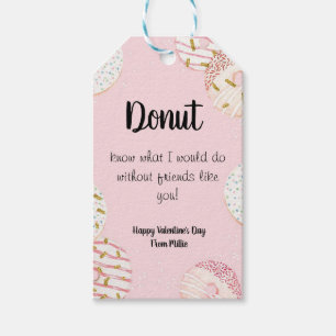 Tag des Donut-Valentins Geschenkanhänger