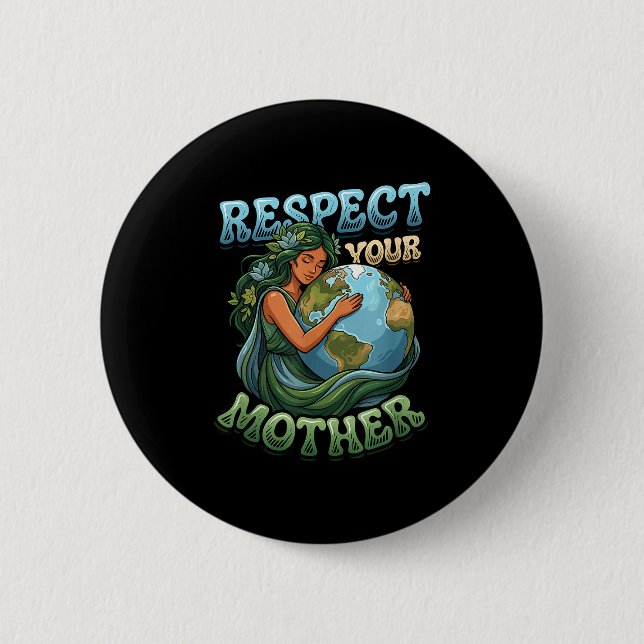 Tag des Erdklimas Klimawandel Umweltbewusstsein Button (Vorderseite)