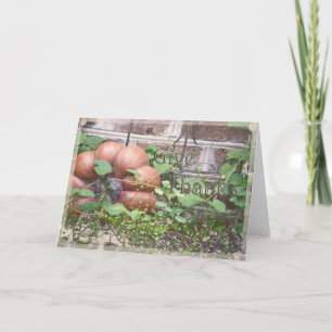 Tag des Erntedanks "Give Danke" Feiertagskarte