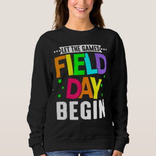 Tag des Feldes Die Spiele beginnen Kinder Jungen M Sweatshirt