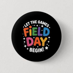 Tag des Feldes Die Spiele Beginnen Lehrer Schüler Button