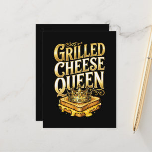 Tag des gegrillten Käses Ankündigungspostkarte