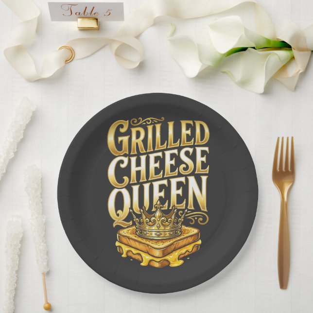 Tag des gegrillten Käses Pappteller (Hochzeit)