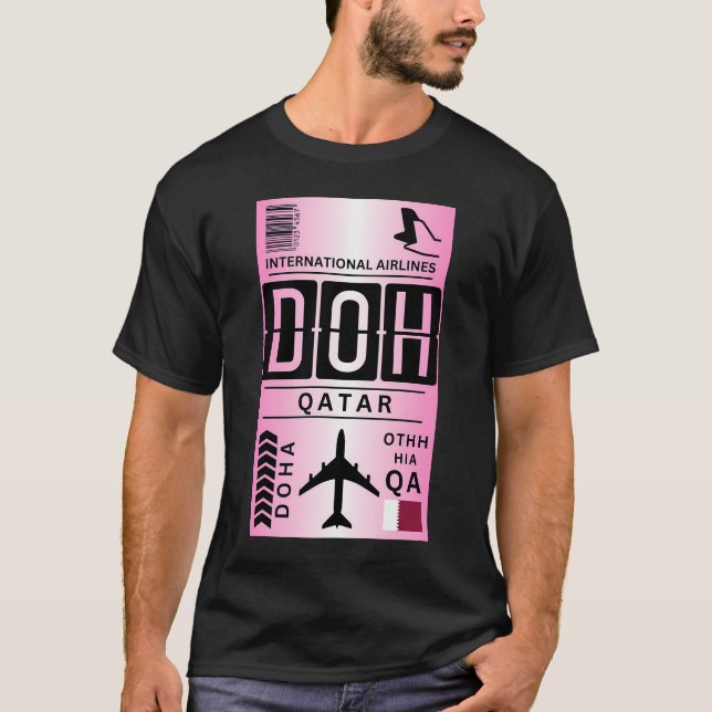 Tag des Gepäcks am Flughafen Katar T-Shirt (Vorderseite)