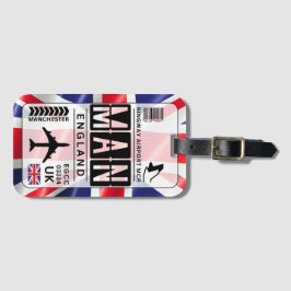 Tag des Gepäcks am Flughafen Manchester Gepäckanhänger