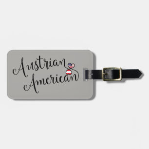 Tag des Gepäcks "Austrian American Entwine Herz" Gepäckanhänger
