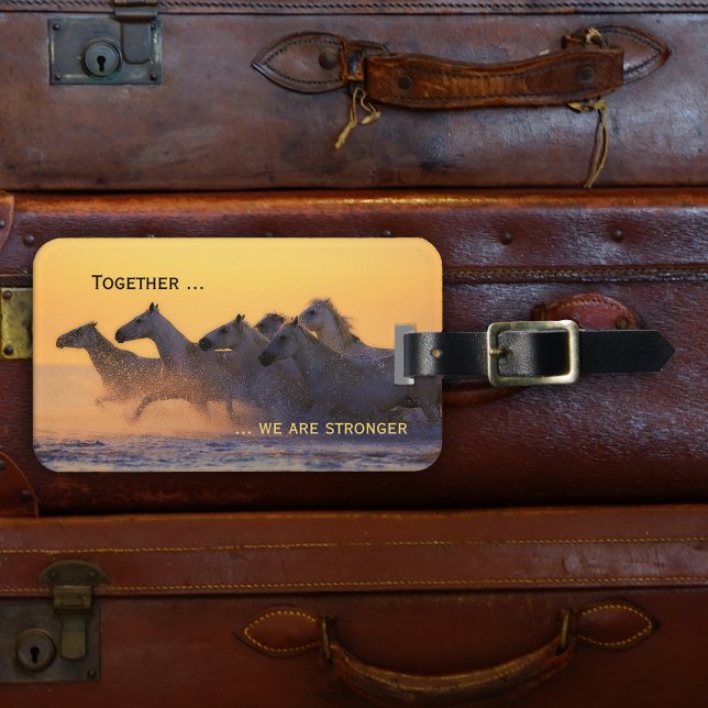 Tag des Gepäcks "Wilde Pferde" Gepäckanhänger (Von Creator hochgeladen)