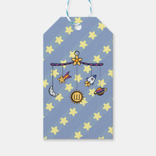 Tag des Geschenkes "Weltraumträume" Geschenkanhänger