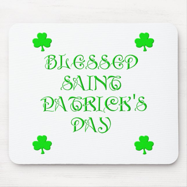 Tag des gesegneten Heiligen Patrick (3) Mousepad (Vorne)