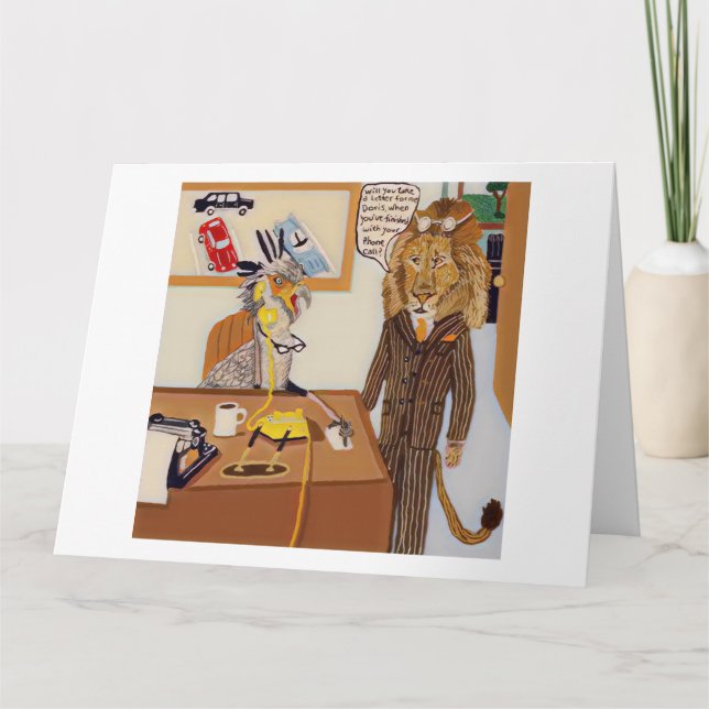 Tag des Glücklichen Sekretärs Karte (Vorderseite)