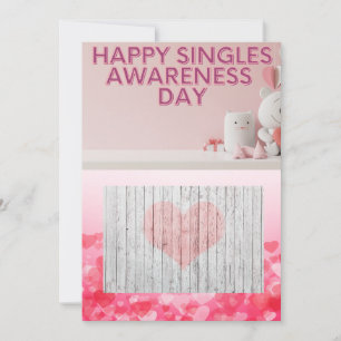Tag des Glücklichen Single Feiertagskarte