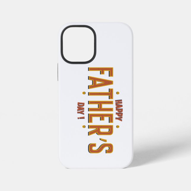 Tag des glücklichen Vaters - herzliches Geschenk f iPhone Hülle (Rückseite)