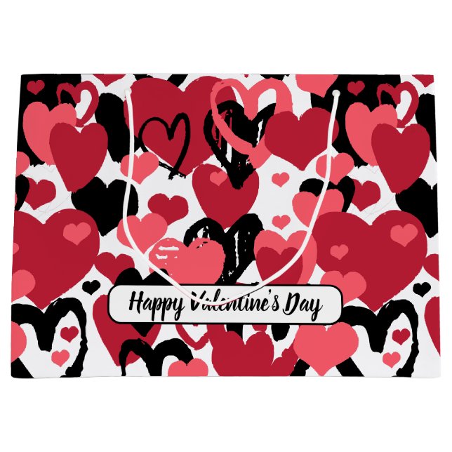 Tag des Glücks Große Geschenktüte (Vorderseite)