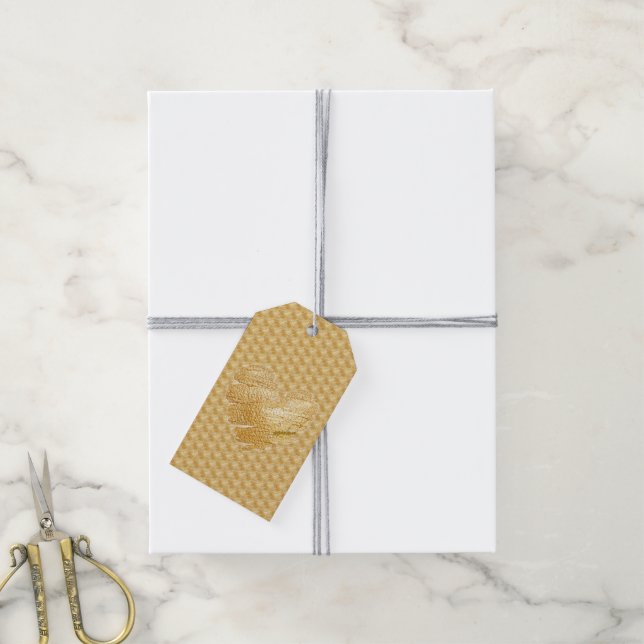 Tag des Goldenen Geschenkes Geschenkanhänger (Mit Garn)