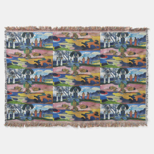 Tag des Gottes durch Paul Gauguin polynesische Kul Decke