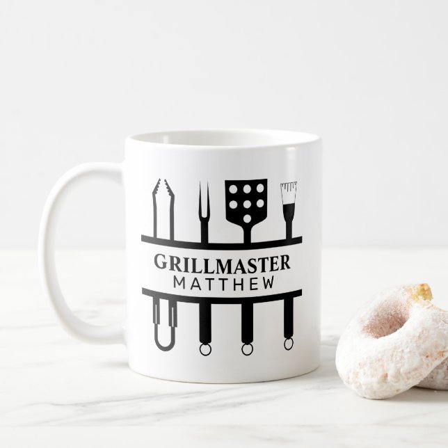Tag des Grillmeisters Kaffeetasse (Mit Donut)