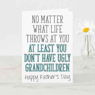 Tag des Großvaters, egal, was das Leben wirft Karte