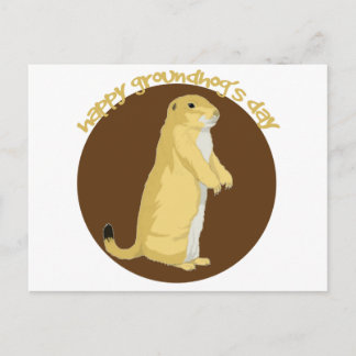 Tag des Groundhogs Postkarte
