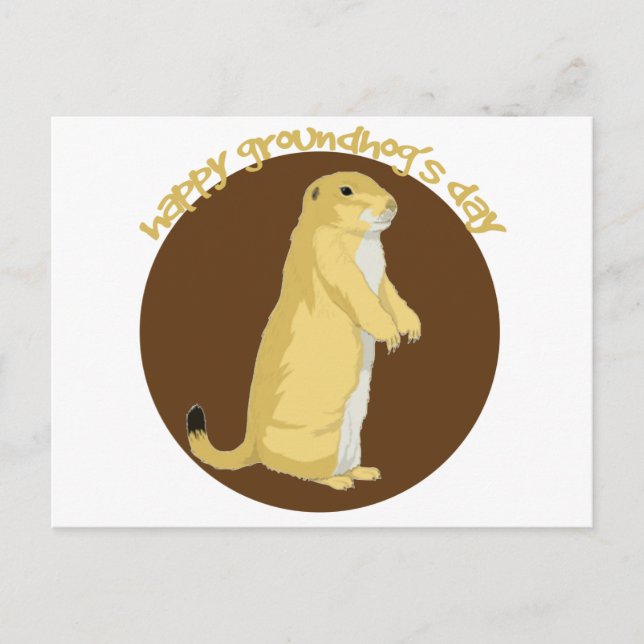 Tag des Groundhogs Postkarte (Vorderseite)