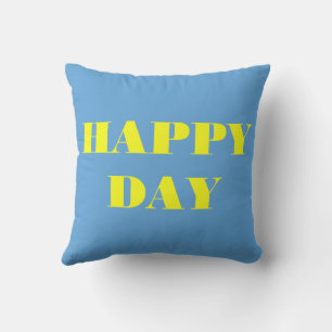 Tag des guten Happy und Gelben Kissen
