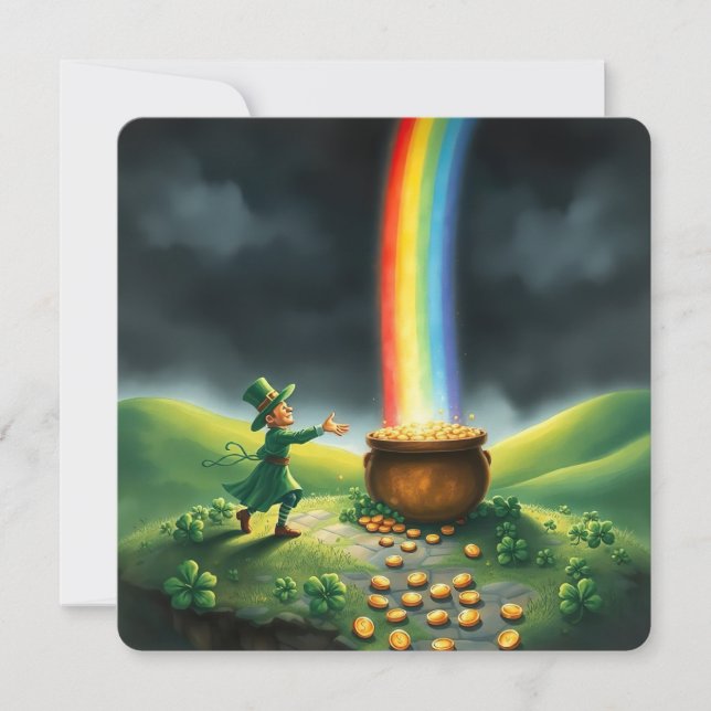 Tag des heiligen Patricks Feiertagskarte (Vorderseite)