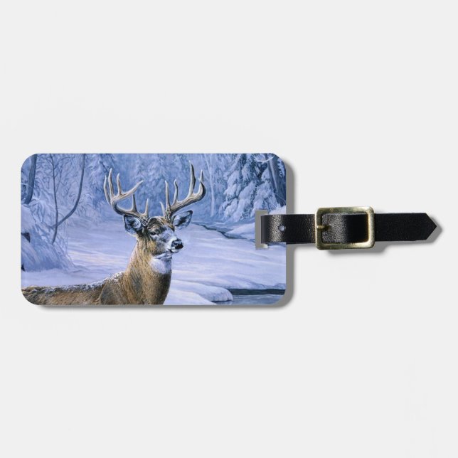 Tag des Hirschjägers Gepäckanhänger (Vorderseite horizontal)