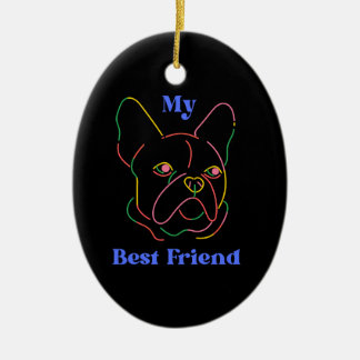 Tag des Hundes, Dogtag, Hundemarke, benutzerdefini Keramik Ornament