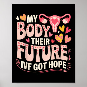 Tag des Ivf-Transfers Leihmutterschaft Schwangersc Poster