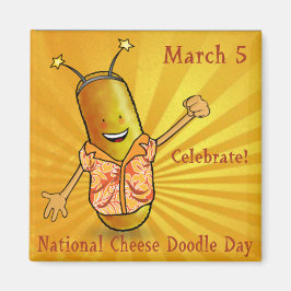 Tag des Käse-Doodle Magnet
