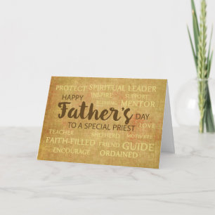 Tag des katholischen Priesters Vater, Eigenschafte Karte