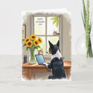 Tag des Katzenvaters Fensterkarte Karte