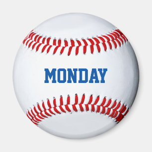 Tag des Kühlschranks im Baseball Magnet