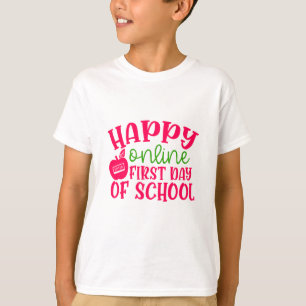Tag des Lehrers glücklich online ersten Schultag T-Shirt