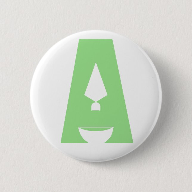 Tag des Logoknopfes der Archäologie "A" Button (Vorderseite)