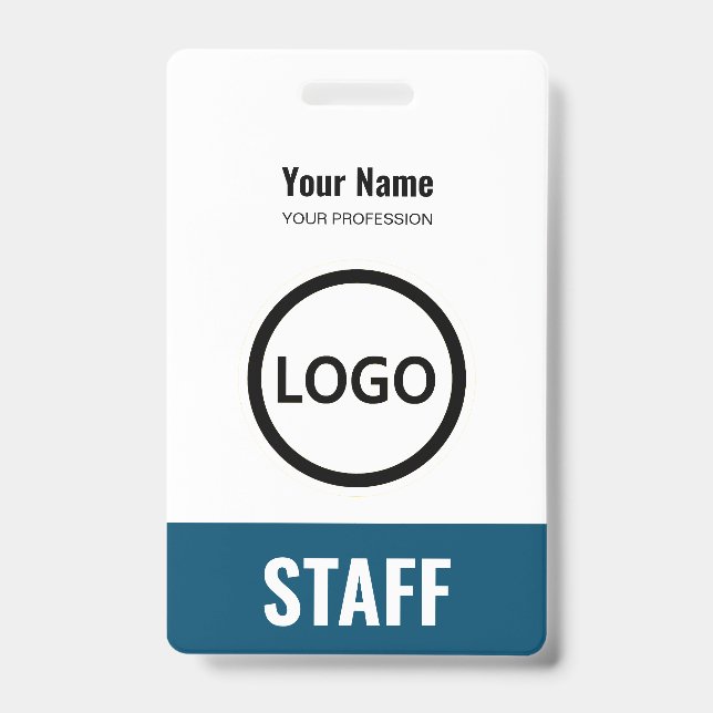 Tag des Logos für Navy Blue Mitarbeiter Ausweis (Vorderseite)