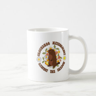 Tag des Murmeltiers Respektiert Den Schatten Meteo Kaffeetasse