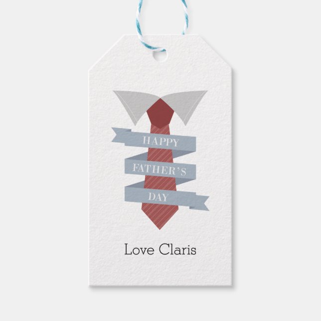 Tag des Necktie-Vaters Geschenkanhänger (Vorderseite)