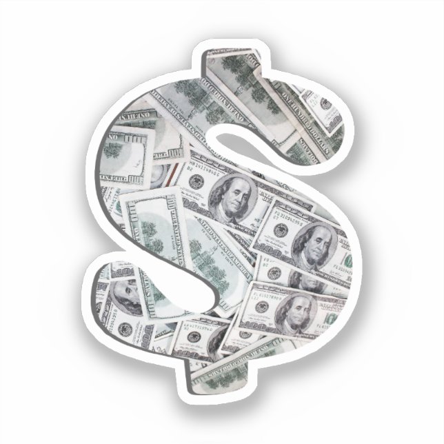 Tag des Papiergeldes Aufkleber (Vorderseite)