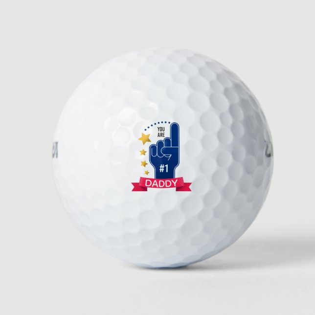 Tag des personalisierten Individuellen Namens Vate Golfball (Vorderseite)