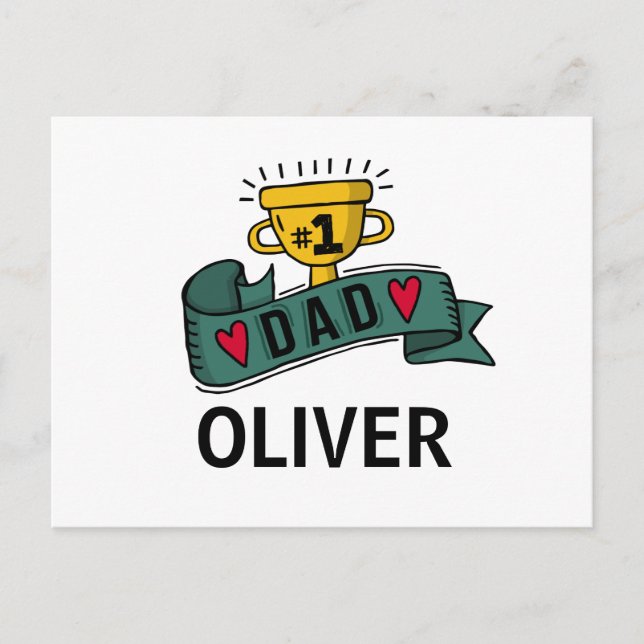 Tag des personalisierten Individuellen Namens Vate Postkarte (Vorderseite)